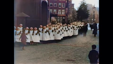 The Coronation of Queen Wilhelmina (1898) in Color