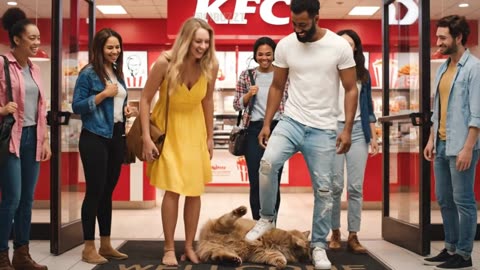 THE CAT-ASTROPHE: Obese Orange Cat DESTROYS KFC... And Becomes Their Mascot! 🤣 Fat Cat, Get To Work!