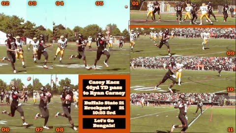 Prototype 287: Buffalo State's Casey Kacz 46yd TD pass to Ryan Carney vs Brockport