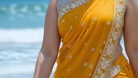 Ore O Dustu Pani 💓 #reels #fyp #seabeach #sareefashion