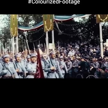 Paris victory parade July 1919 🇫🇷 Historic Bastille Day footage 🎥 #Colourized