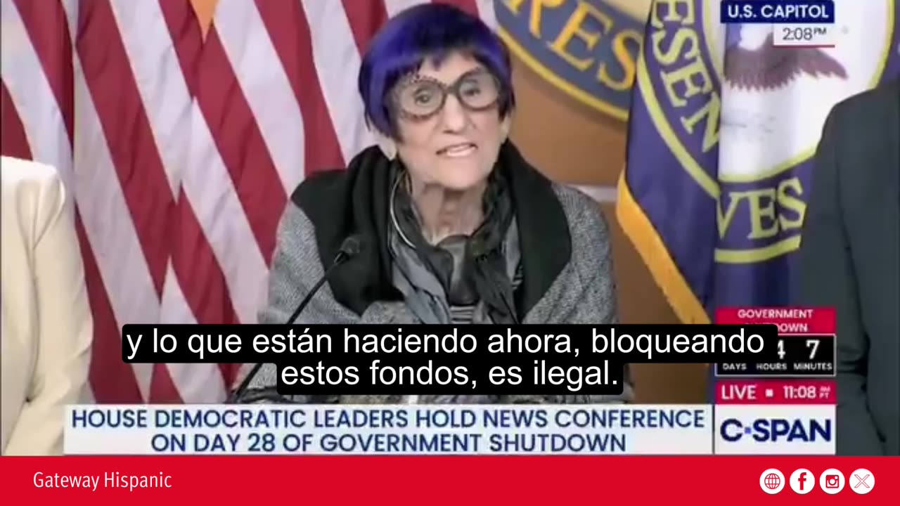 DeLauro, who voted to shut down the government, now says it is illegal