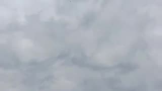 Ukrainian SAM Launcher Engaging Russian Attack Drone from Up Close