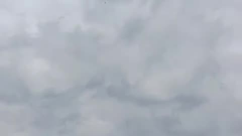 Ukrainian SAM Launcher Engaging Russian Attack Drone from Up Close