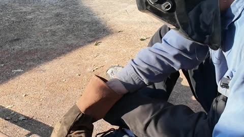 the joy of welding a DIY train track