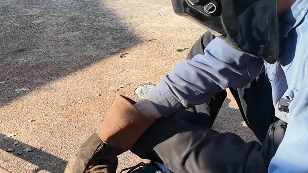 the joy of welding a DIY train track