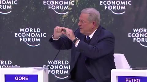 Al Gore, speaking at the World Economic Forum: "[Greenhouse gases are] now trapping...