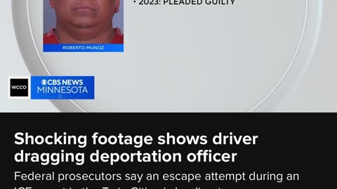 Shocking footage shows driver dragging deportation officer