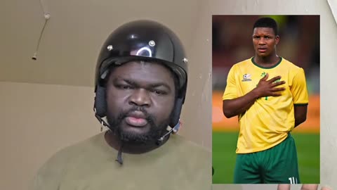 Mbekezeli Mbokazi long-range shot attempt against Angola