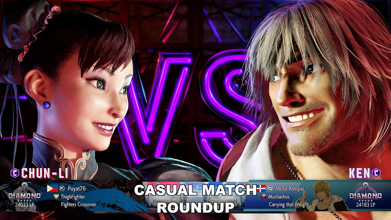 Kuya Kalbo SF6 Casual Match Roundup. Chun Li 4 star Diamond Rank [Hori Fight Stick]