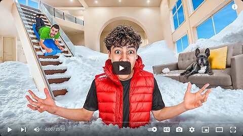 I Filled my ENTIRE House with Snow don’t try this