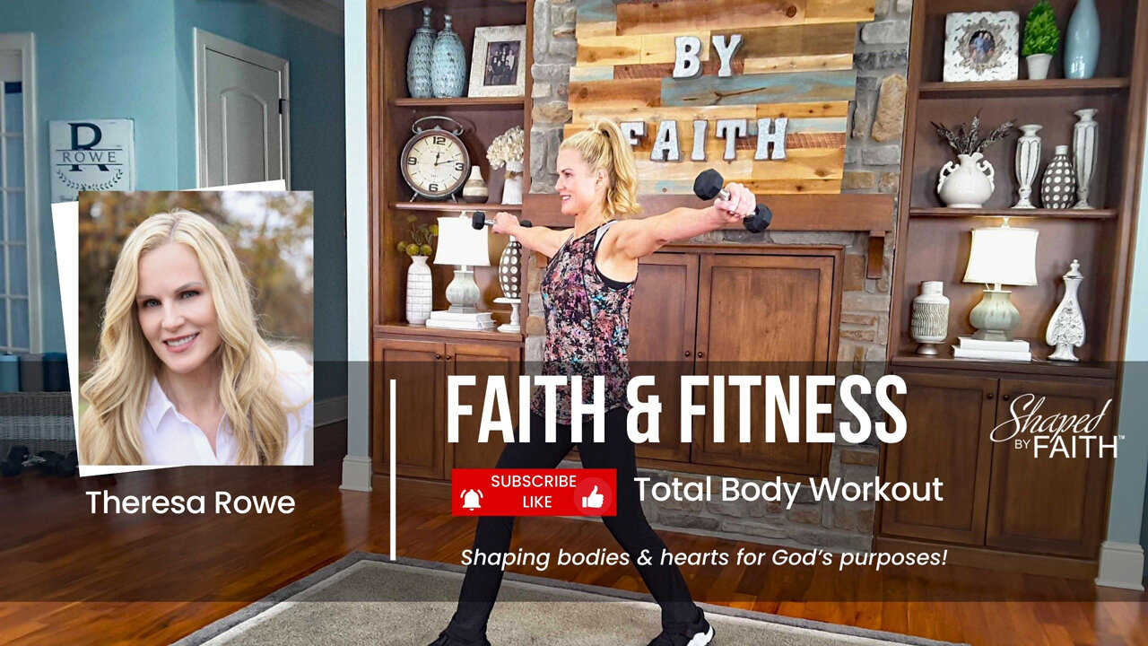 Full Body Strength Training Cardio Core Low Impact Shaped by Faith At Home Christian Workout Class