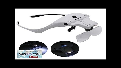 300mah Professional Magnifying Glasses with 5 Lens 1X-3.5X 4 LED Headband Magnifier Review