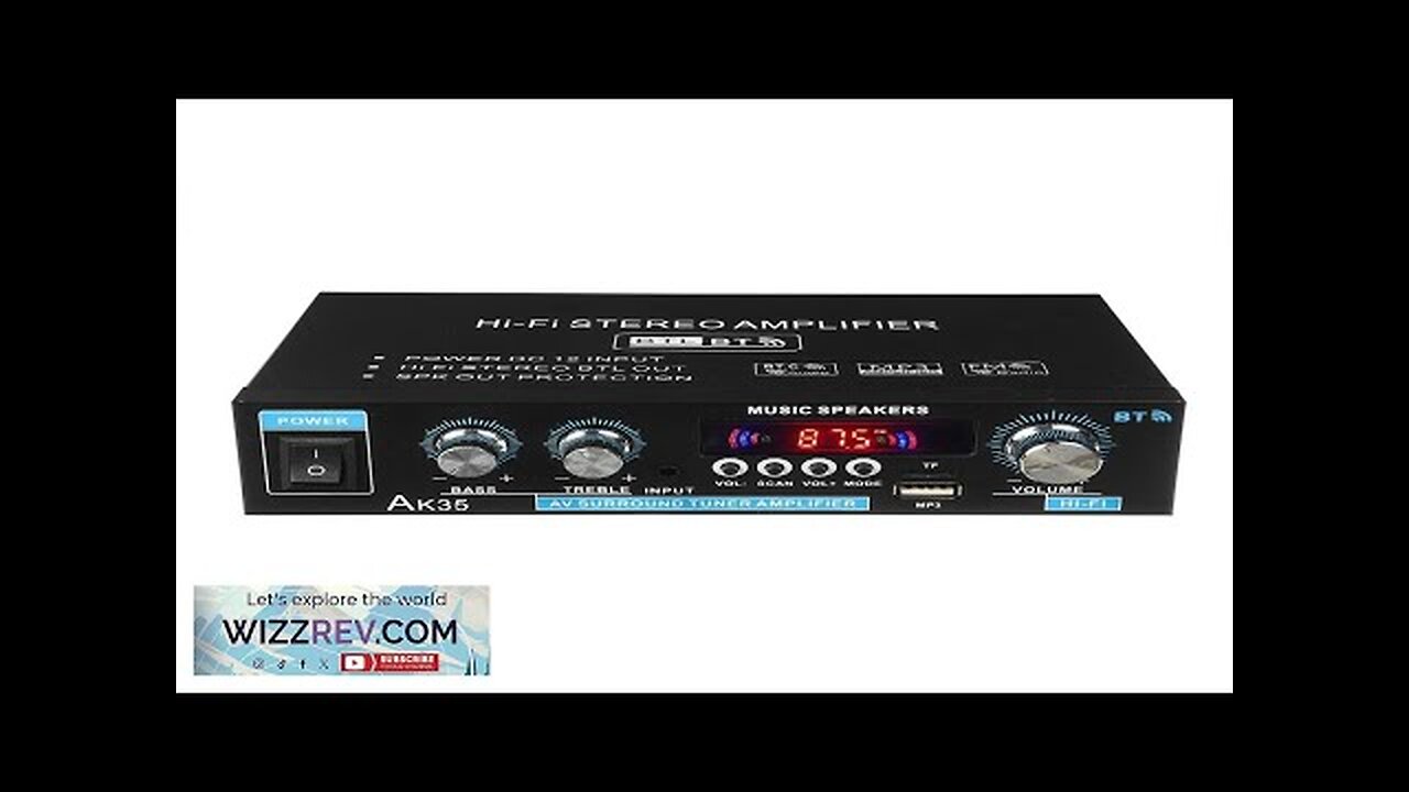 AK35 2x30W Digital HIFI Power Amplifier bluetooth 5.0 USB FM TF Card Review