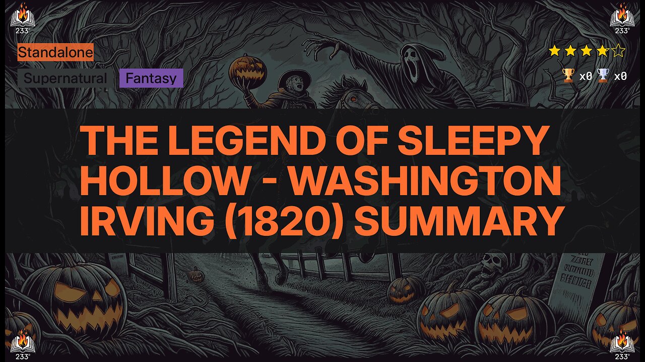 The Legend of Sleepy Hollow - Washington Irving (1820) Summary