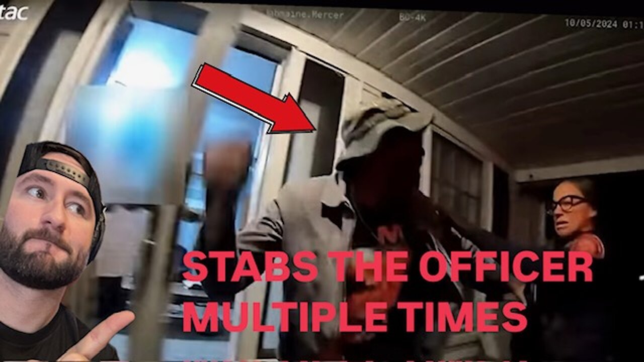 Man stabs officer and gets shot!