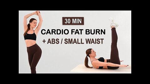 30 Min Intense Full Body Fat Burn + ABS / Small Waist | No Jumping Workout | No Repeat