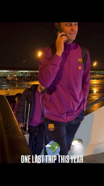 FC Barcelona players at airport #fly #football #futbol #fcb #fcbarcelona #barcelona #spain #viral