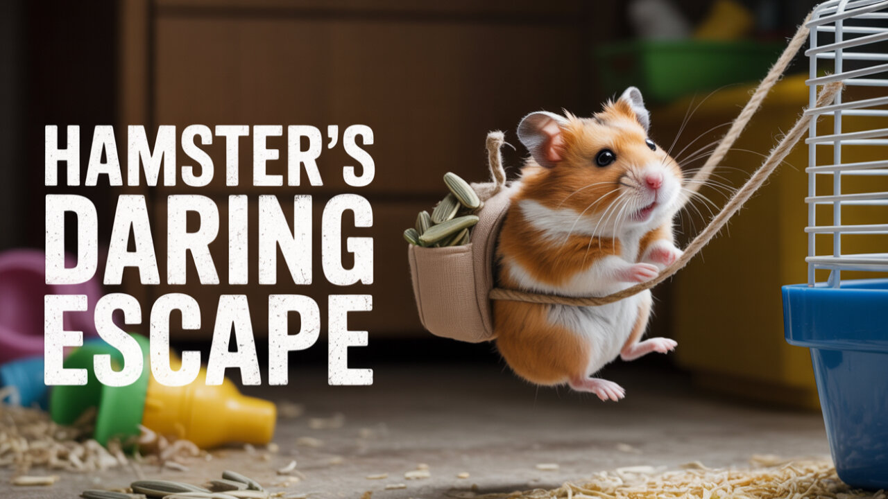 When your pet is a criminal genius, what could possibly go wrong? #HamsterHeist #FurryFriends