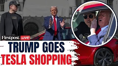 Trump Buys Tesla LIVE | Violence Against Tesla Domestic Terrorism: Trump Warns Anti-Musk Protesters