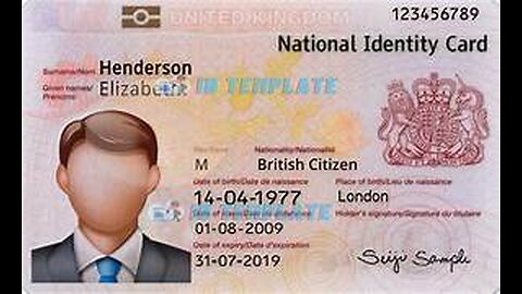 "Brit Card" National ID plus an announcement