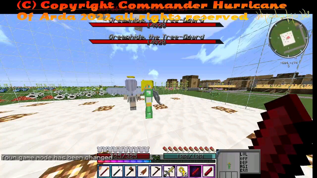 Minecraft mob battle Lucifer vs Valkyrie