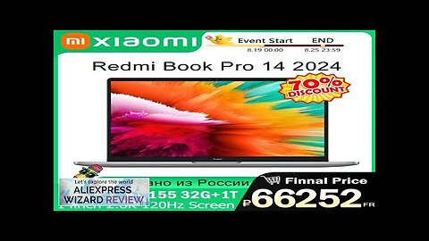 Original Xiaomi Redmi Book Pro 14 2024 U5/U7 16/32 512/1024 2.8K 120Hz Review