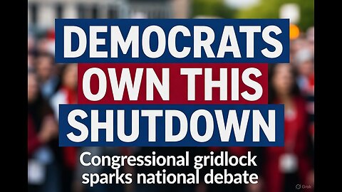 Democrats Own this Shutdown And More... Real News with Lucretia Hughes