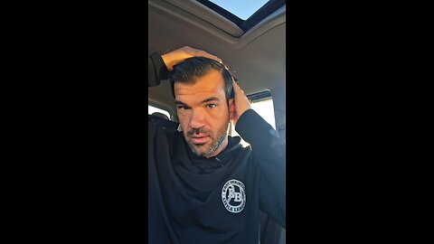 It's hard work getting ready for my morning videos! #morningroutine #goodmorning #dad #hair