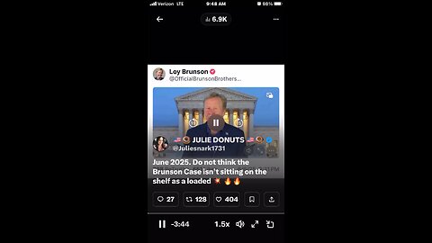 June 2025. Do not think the Brunson Case isn’t sitting on the shelf as a loaded 💥 🔥🔥