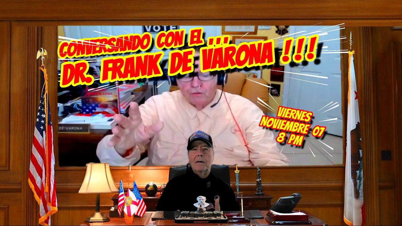 CONVERSANDO CON EL DR FRANK DE VARONA - 11. 07. 2025 - 8 PM