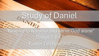 "Resolve to worship and serve God alone" by Pastor Tim Rowland