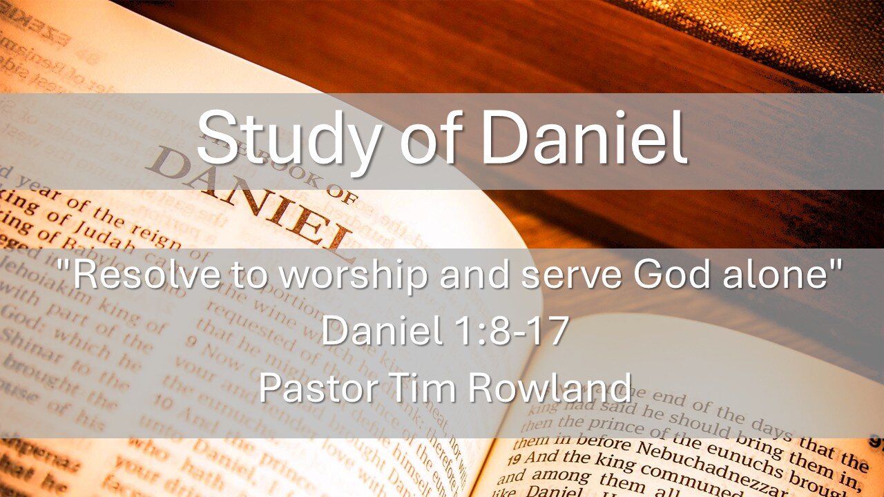 "Resolve to worship and serve God alone" by Pastor Tim Rowland