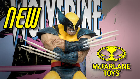 NEW McFarlane Toys - Marvel Wolverine 1:10th Scale Collectible with Scene (Wolverine #85)