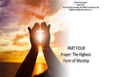 Prayer: The Highest Form of Worship