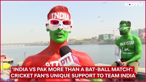 IND vs PAK _ 'India Vs Pak More Than A Bat-Ball Match'_ Cricket Fan's Unique Support To Team India