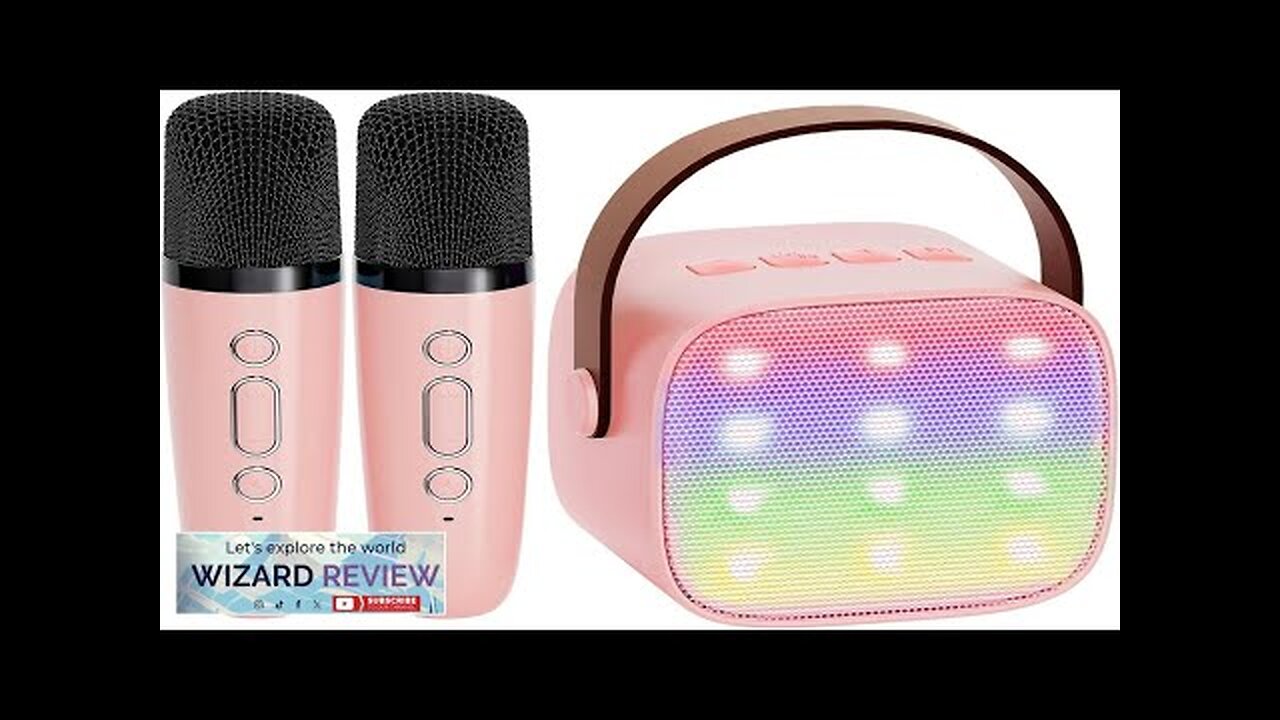 YLL Mini Karaoke Machine for Kids Adults Portable Bluetooth Speaker with 2 Review