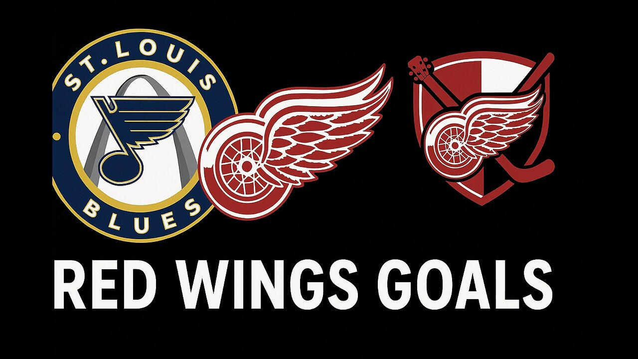 Detroit Red Wings goal compilation from HUGE comeback over St. Louis Blues