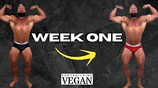 FULL Training Split, Tears & Food: Vegan Bulk to 275 lbs! | BodyBuildingVegan Week 1
