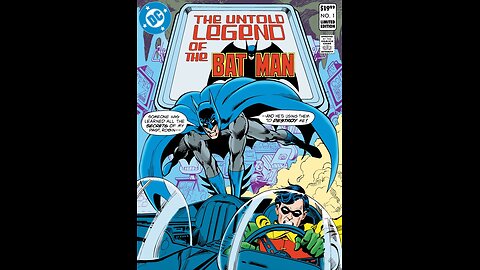 The Untold Legend of the Batman: Limited Edition #1 All-New Collectors' Edition Foil Facsimile DC Comics