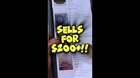$10 #garagesale find could fetch $200 - #reseller #resellercommunity #ebayseller #recordplayer