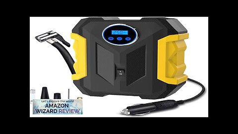 Digital Air Compressor for Car Auto Pump Portable Tire Inflator with LED Review