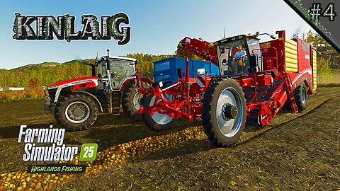 Finish Onion Harvest. Spraying Weeds & Fert. Mowing Grass.🧅🚜 | Kinlaig Ep. 4 | Farming Simulator 25