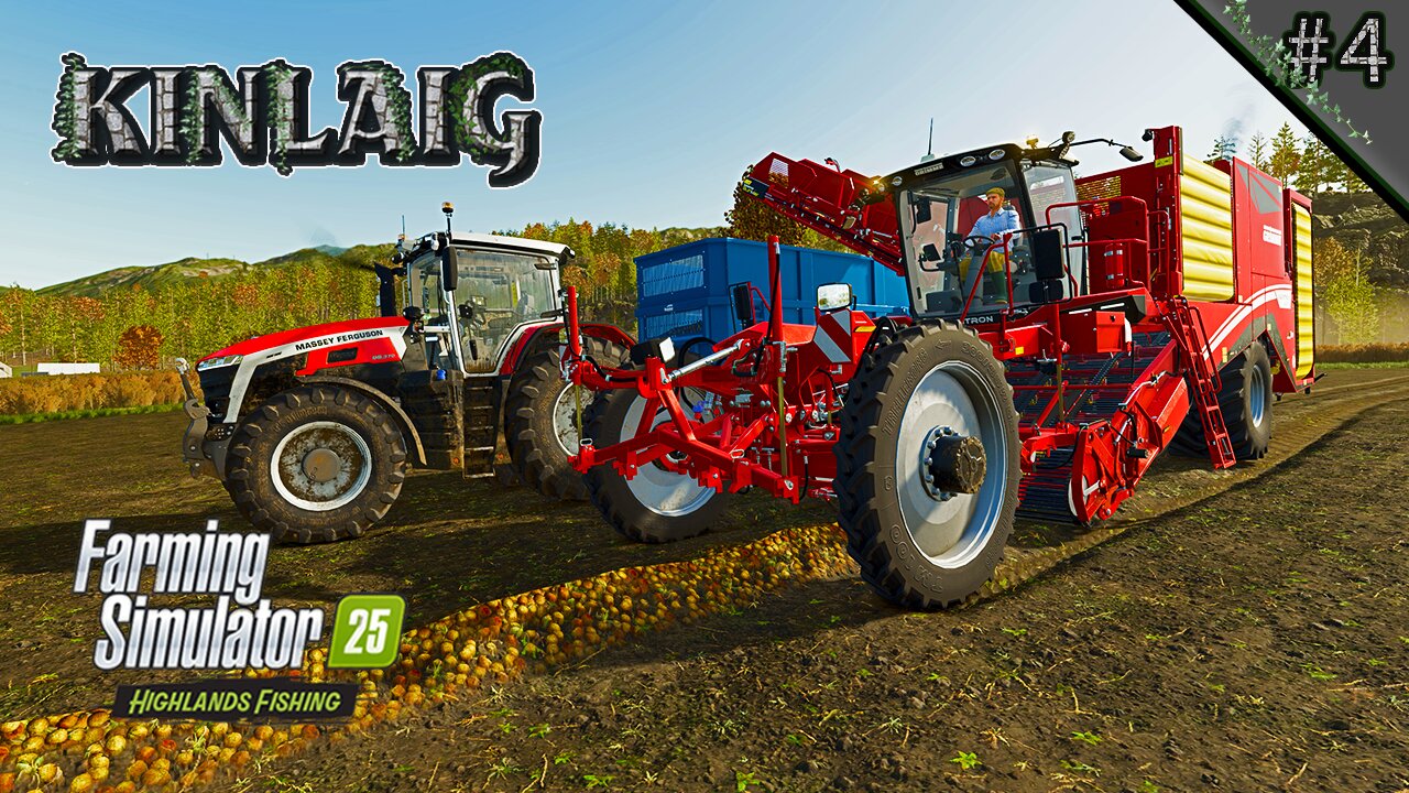 Finish Onion Harvest. Spraying Weeds & Fert. Mowing Grass.🧅🚜 | Kinlaig Ep. 4 | Farming Simulator 25