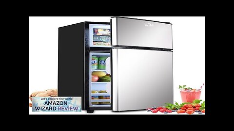 KRIB BLING 3.5Cu.Ft Compact Refrigerator Mini Fridge with Freezer Small Refrigerator Review