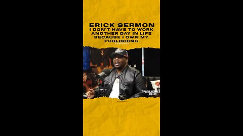 @erick_sermon I don’t have to work another day in life because I own my publishing.