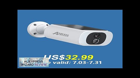 ANRAN 2K Wireless Solar Camera Outdoor Surveillance Integrated Battery Wifi Camera Humanoid Review