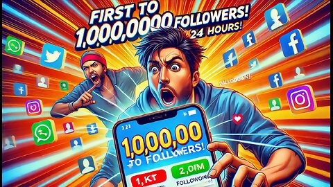 First to Get 1,000,000 Followers in 24 Hours