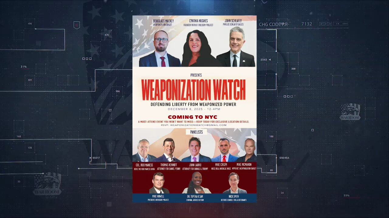 Cynthia Hughes: WEAPONIZATION WATCH-Defending Liberty From Weaponized Power
