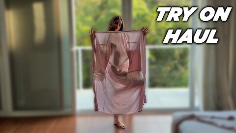 TRANSPARENT ROBE TRY ON HAUL | SEE THROUGH LIGHT